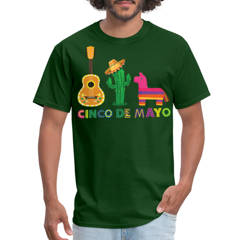 Cinco De Mayo Party Outfit Funny Mexican Fiesta T-shirt - forest green