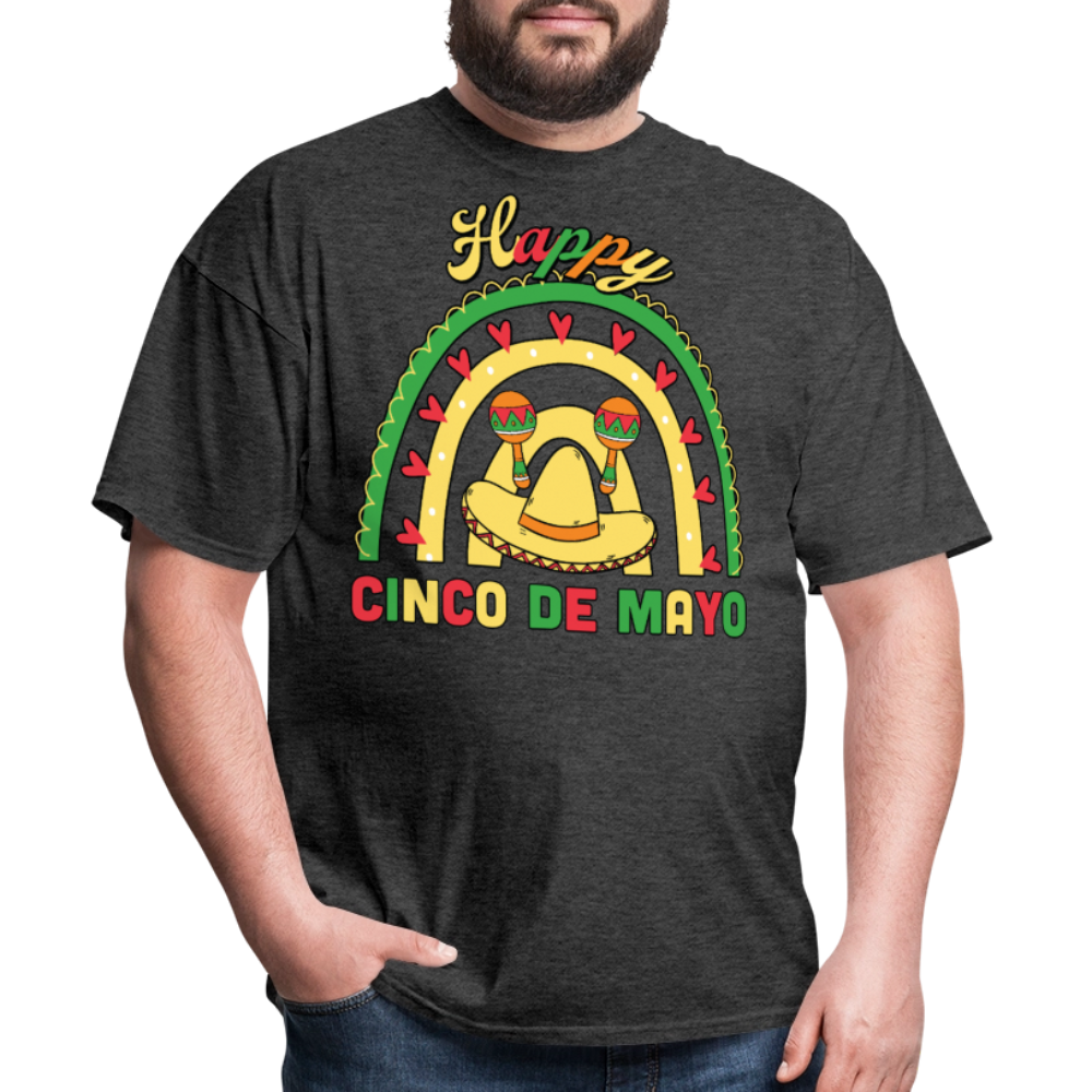 Funny Mexican Party Shirt For Cinco De Mayo Mexican Fiesta T-shirt - heather black