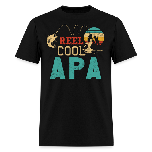 Reel Cool Apa Fisherman Gifts T-shirt - black