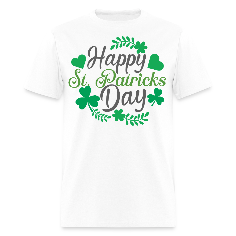 Funny Irish Shamrock Graphic Tee Green St Patrick’s Day T-shirt - white