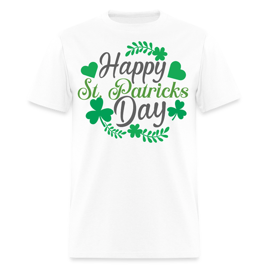 Funny Irish Shamrock Graphic Tee Green St Patrick’s Day T-shirt - white