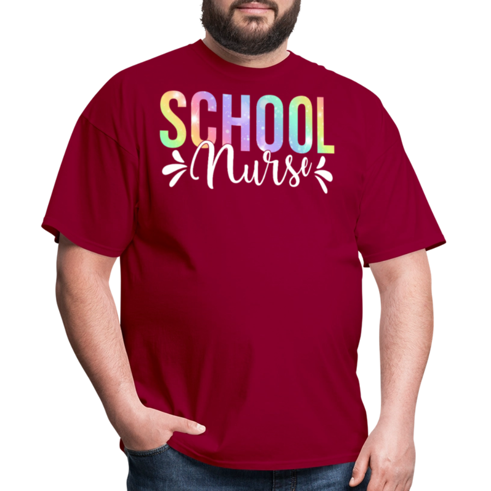 School Nurse Appreciation Gifts Back to School T-shirt - dark red