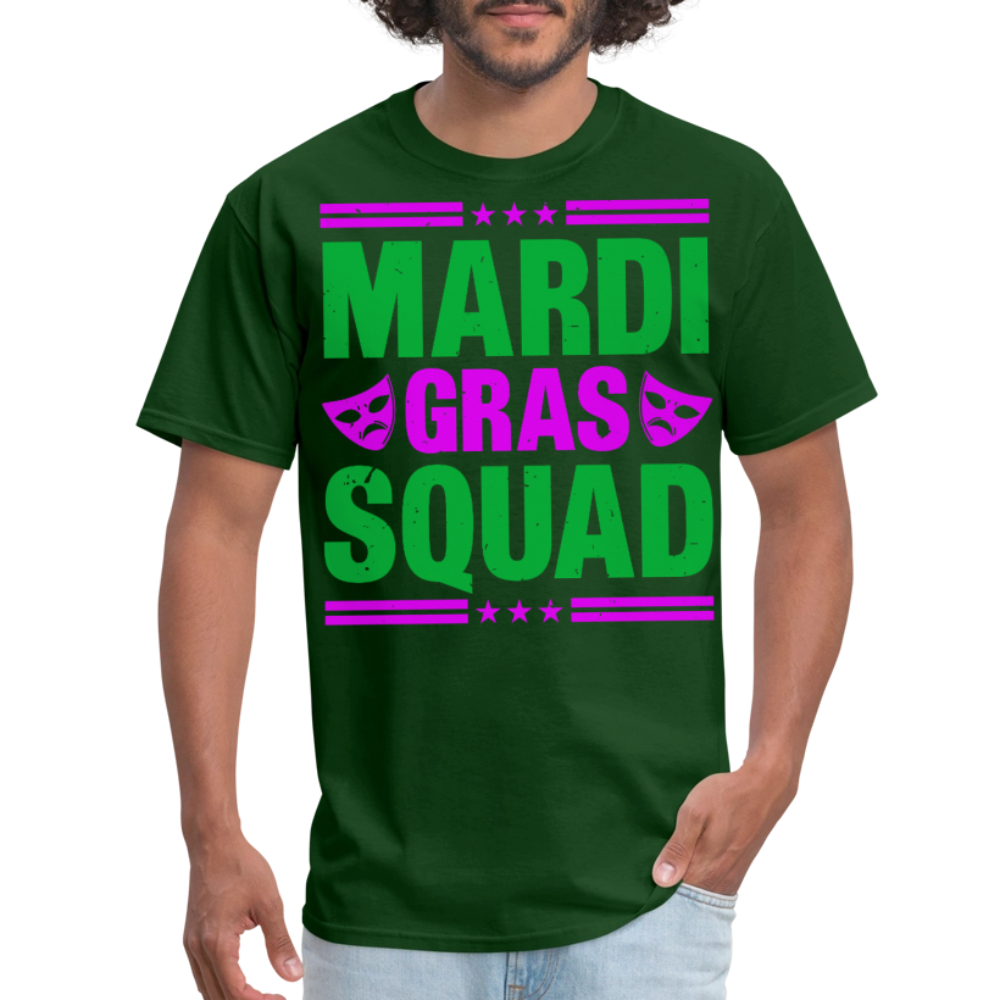 Mardi Gras Squad Shirt for Groups New Orleans Festival T-Shirt - forest green