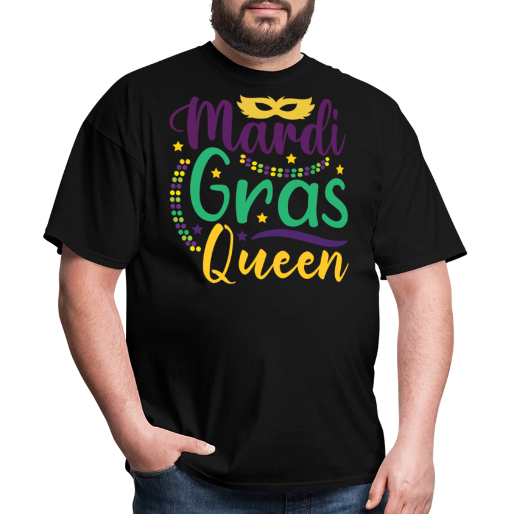 Mardi Gras Queen Tee For Women Masquerade Party T-shirt - black