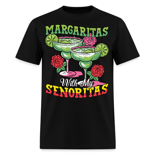 Senorita Margarita Graphic Tee Girls' Night Out Drinking T-shirt - black