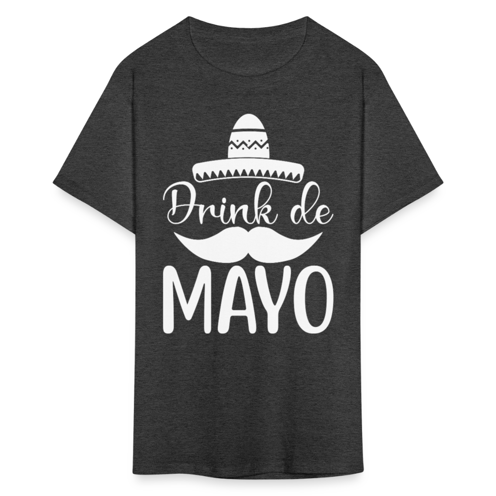 Drink De Mayo Party Shirt Cinco de Mayo Drinking T-shirt - heather black