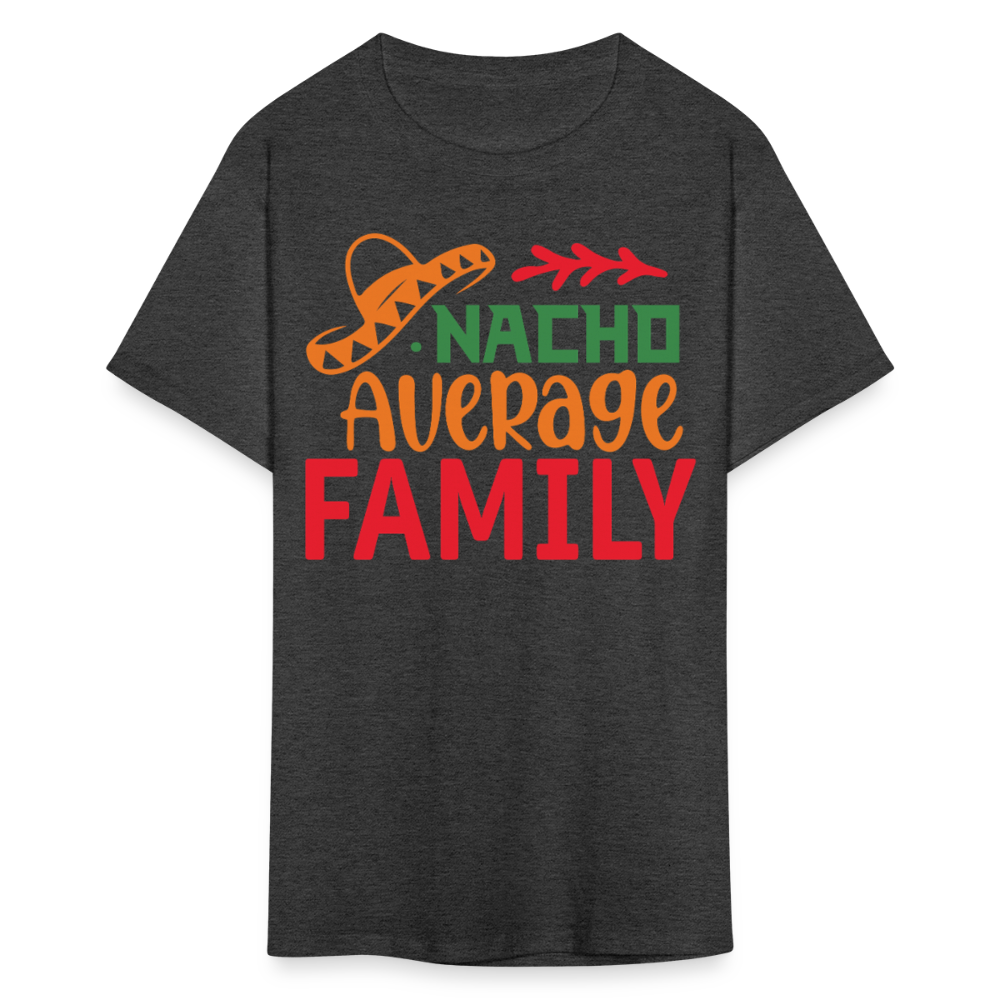 Cinco De Mayo Family Outfits Nacho Average Family T-shirt - heather black