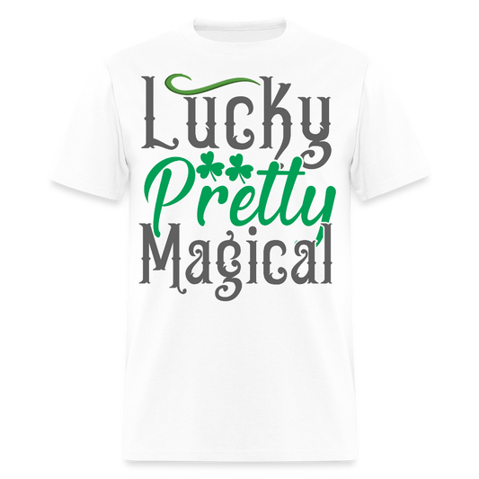 Lucky Pretty Magical St Patrick’s Day T-shirt - white