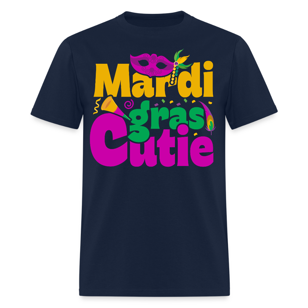 New Orleans Shirt Cute Mardi Gras Party T-shirt - navy