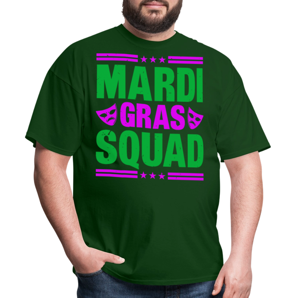 Mardi Gras Squad Shirt for Groups New Orleans Festival T-Shirt - forest green