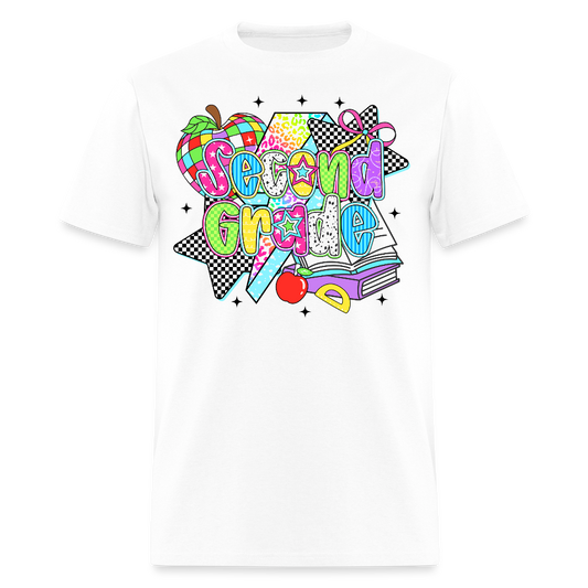 Back To School Second Grade Teacher Gift T-Shirt - white