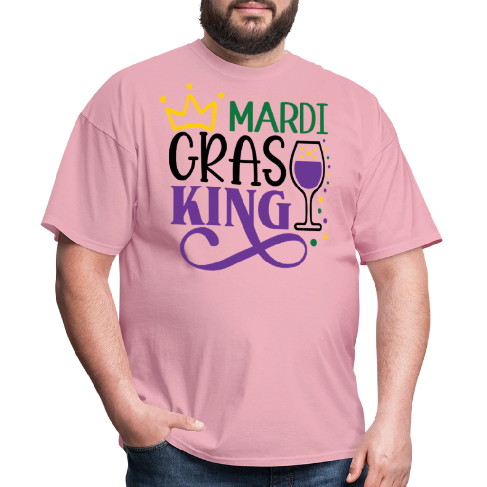 Funny Mardi Gras Party Outfit for Guys Mardi Gras Drinking T-shirt - pink