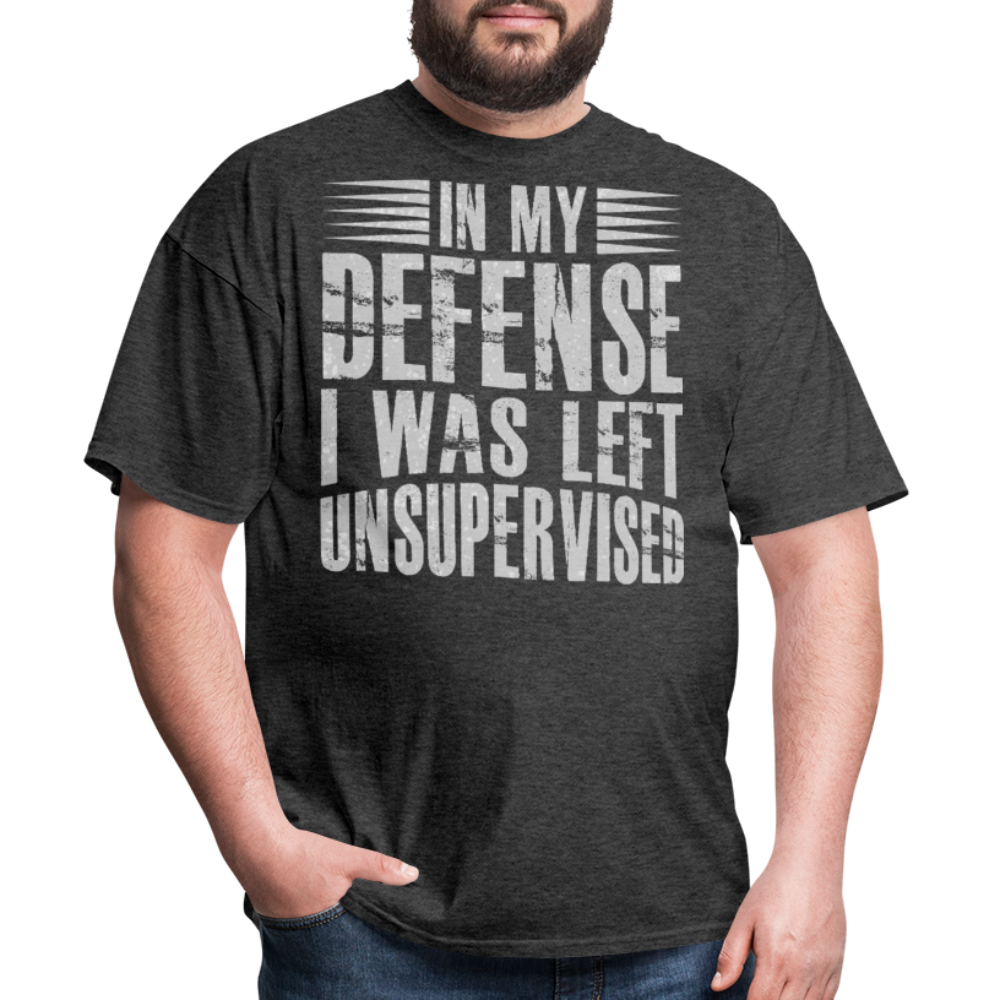 Unique In My Defense Graphic Tees Unisex Classic T-Shirt - heather black