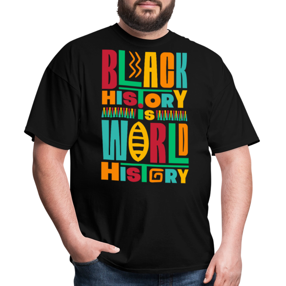 Black History Is World History Shirt Black Empowerment T-shirt - black