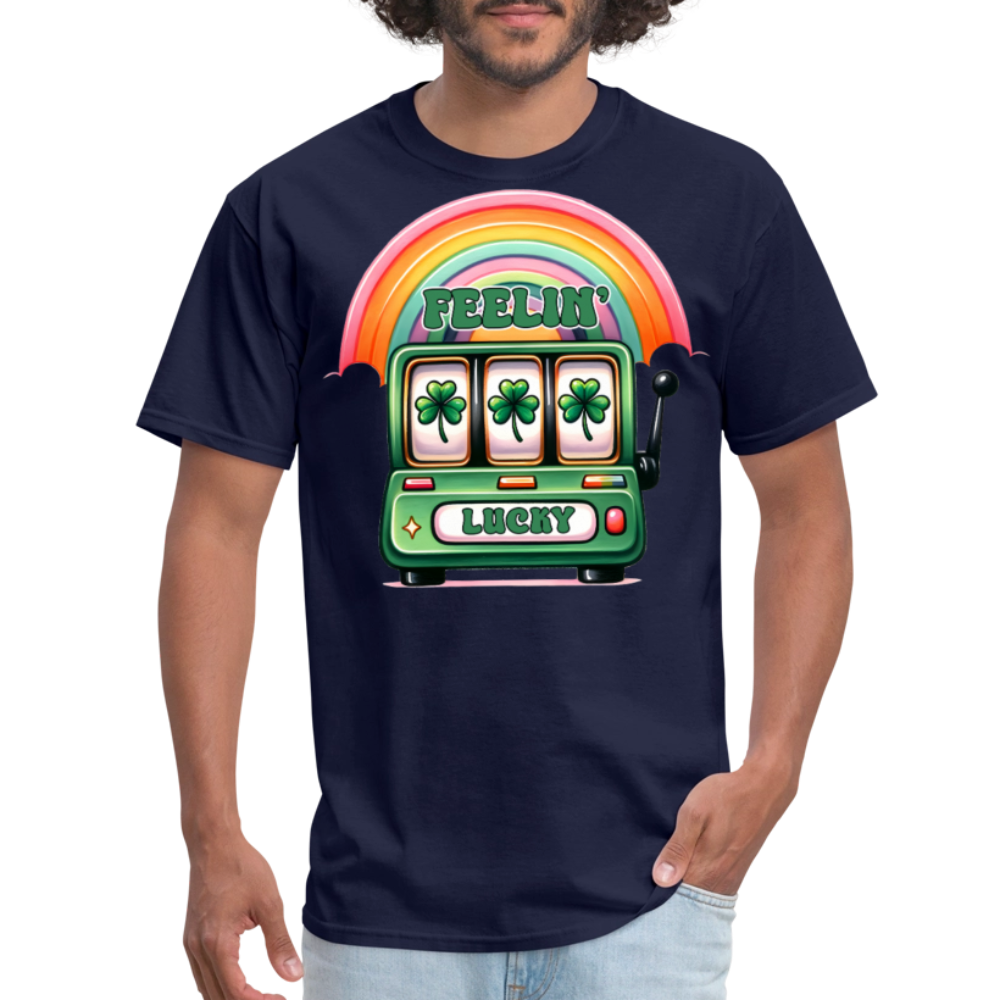 Lucky Slot Machine St Patrick’s Day T-shirt - navy