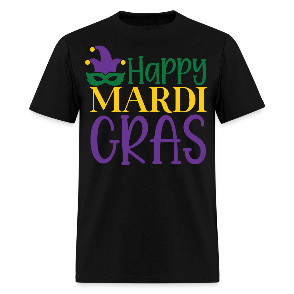 Funny and Stylish Mardi Gras Festival Unisex T-shirt - black