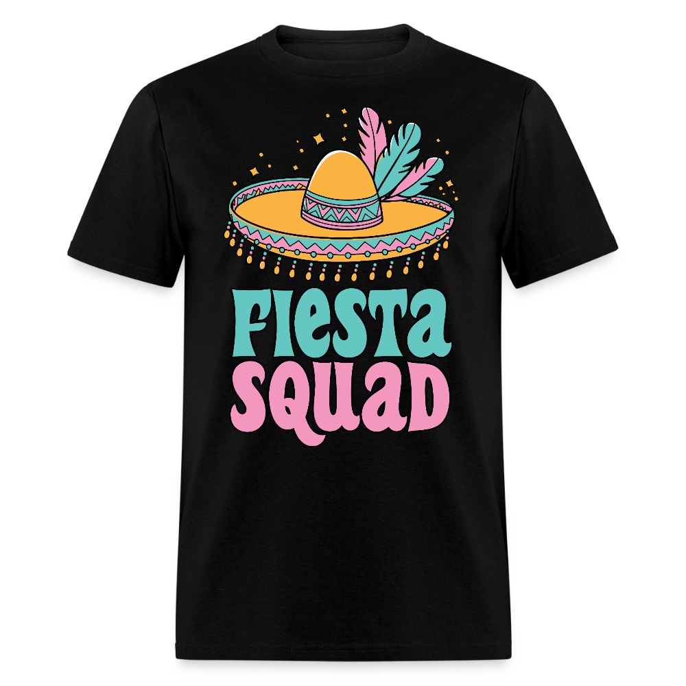 Fiesta Squad Matching Shirts For Cinco de Mayo Sombrero Design T-shirt - black