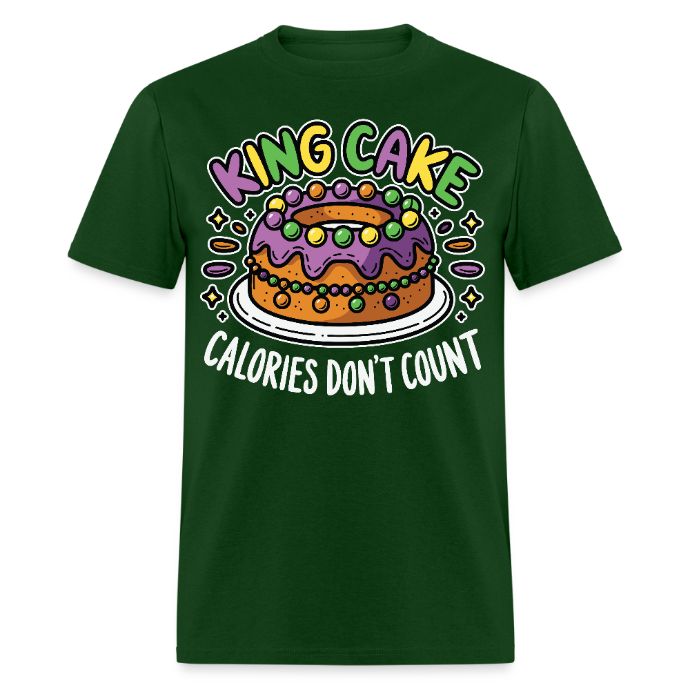 Carnival Season Tee Mardi Gras King Cake T-shirt - forest green