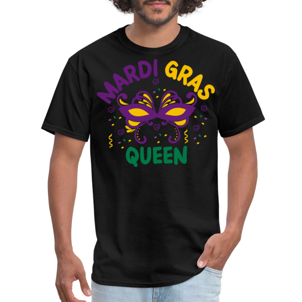 Funny Mardi Gras Shirts For Ladies Mardi Gras Queen T-shirt - black