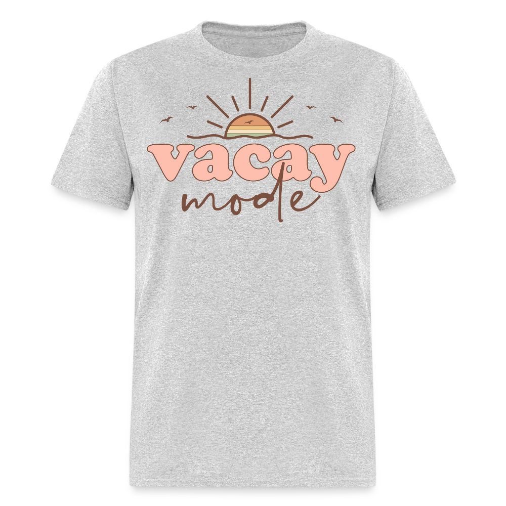 Retro Vacay Mode Beach Vacation T-shirt - heather gray