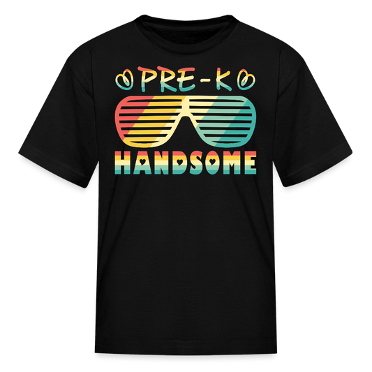 Cute Pre-K Handsome Boys T-Shirt - black