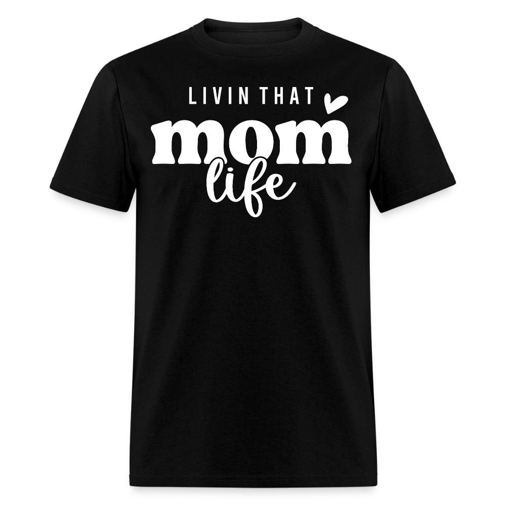 Cute Mom Life Graphic T-shirt - black