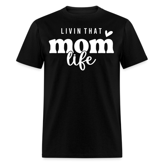 Cute Mom Life Graphic T-shirt - black