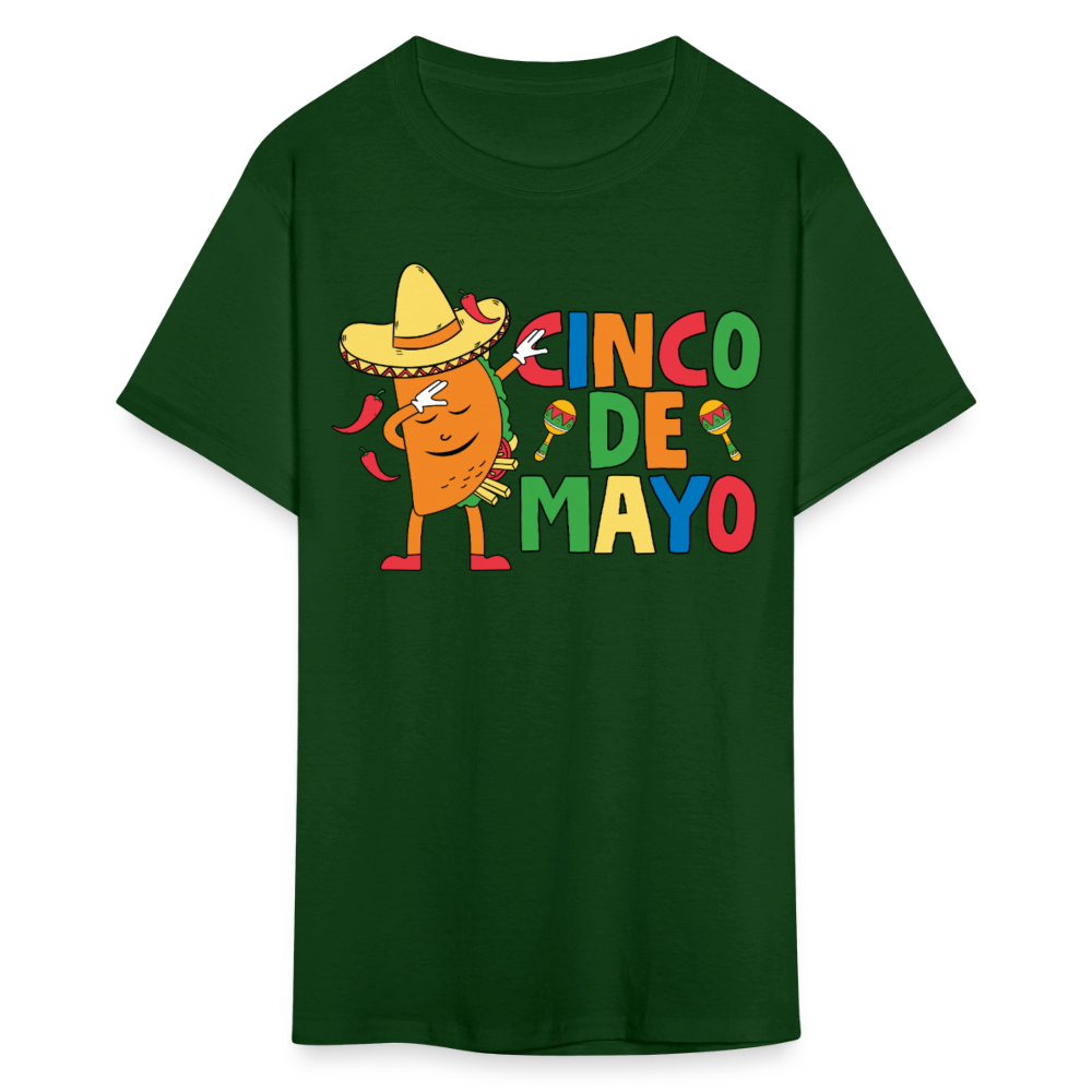 Funny Cinco de Mayo Taco Tee Mexican Fiesta Party T-Shirt - forest green