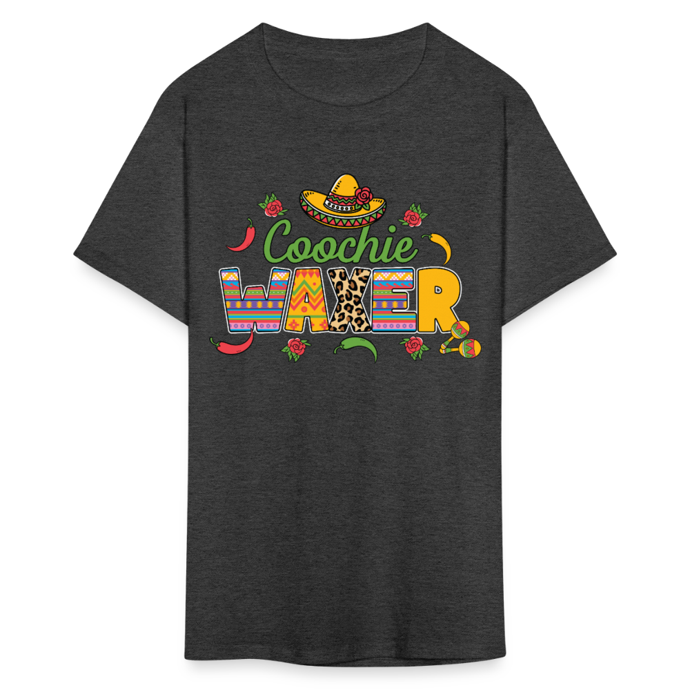 Coochie Waxer Gifts For Women Funny Esthetician T-shirt - heather black