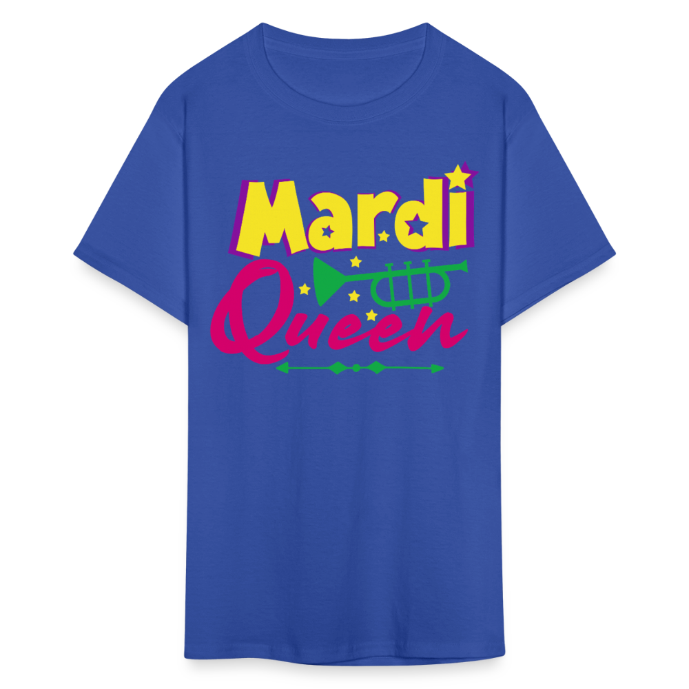 Mardi Gras Queen Shirt For Women Festival T-shirt - royal blue