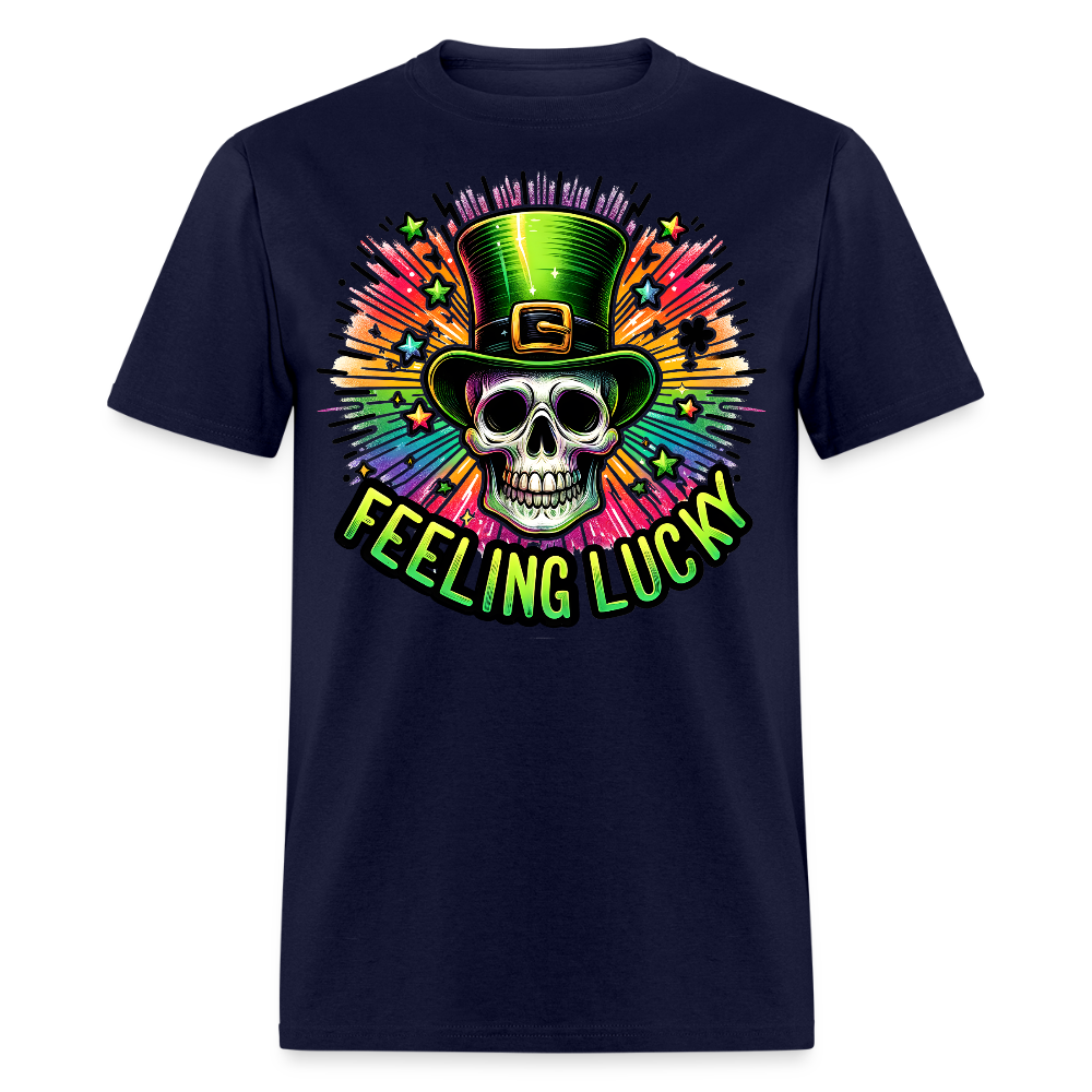 Feeling Lucky Graphic Tee For St Paddy’s T-shirt - navy