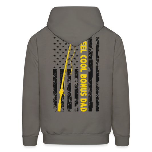 Reel Cool Bonus Dad Father’s Day fishing Hoodie - asphalt gray