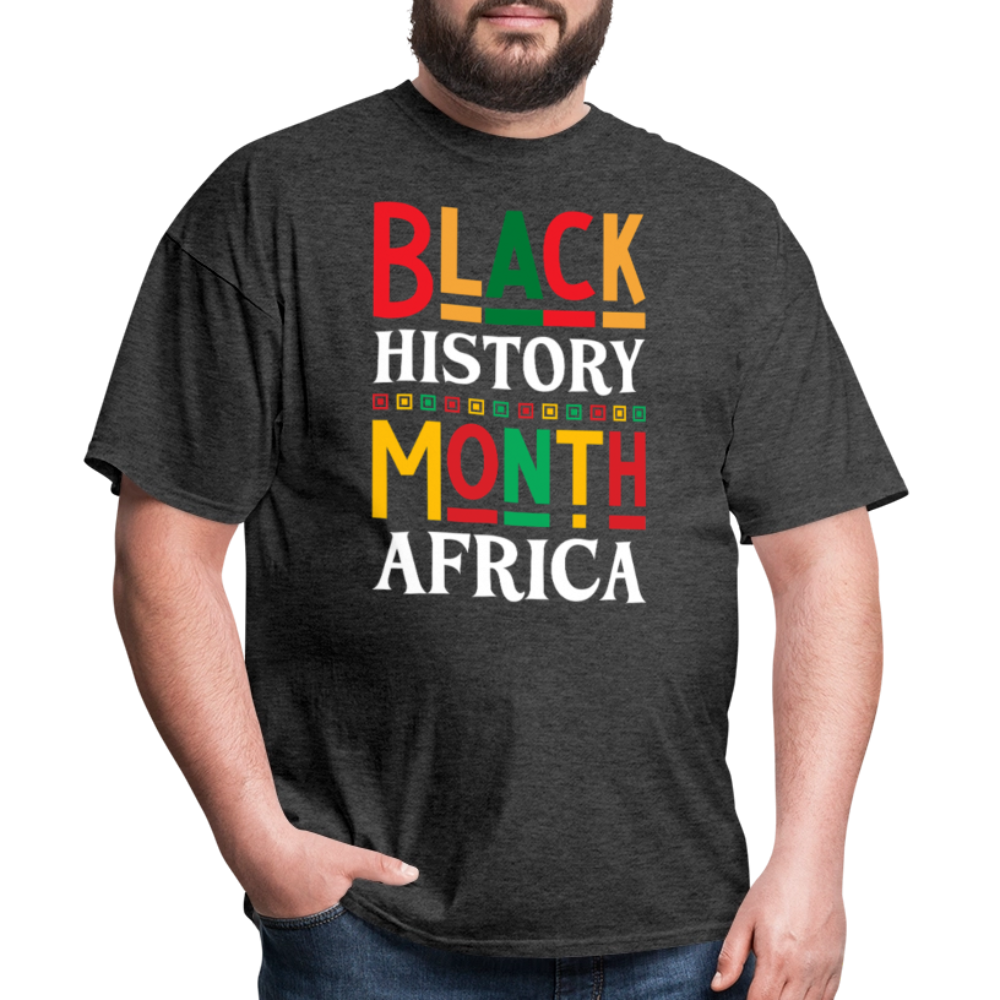 African Pride Black History Month T-shirt For Men and Women - heather black