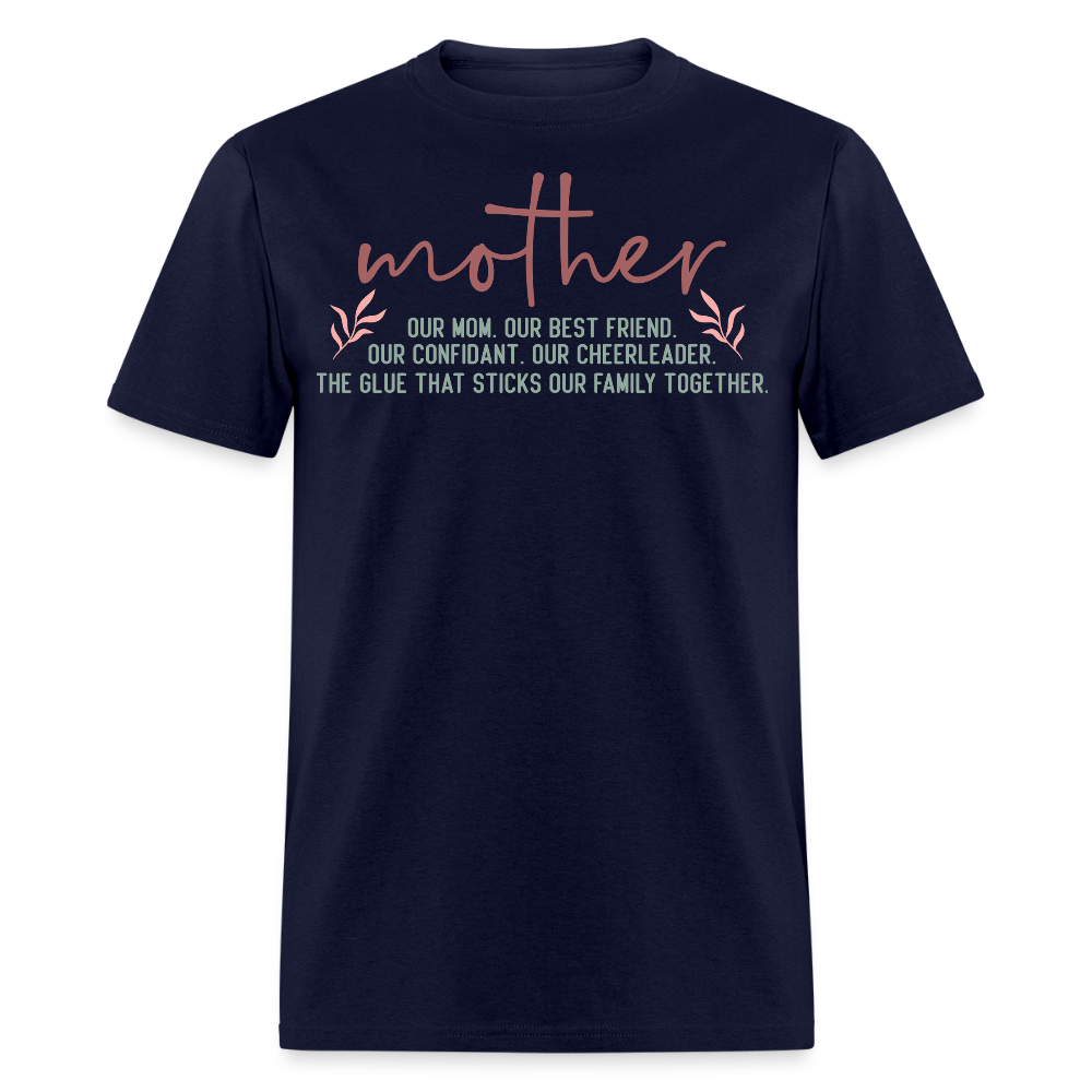 Mother Definition Best Friend Mom T-shirt - navy