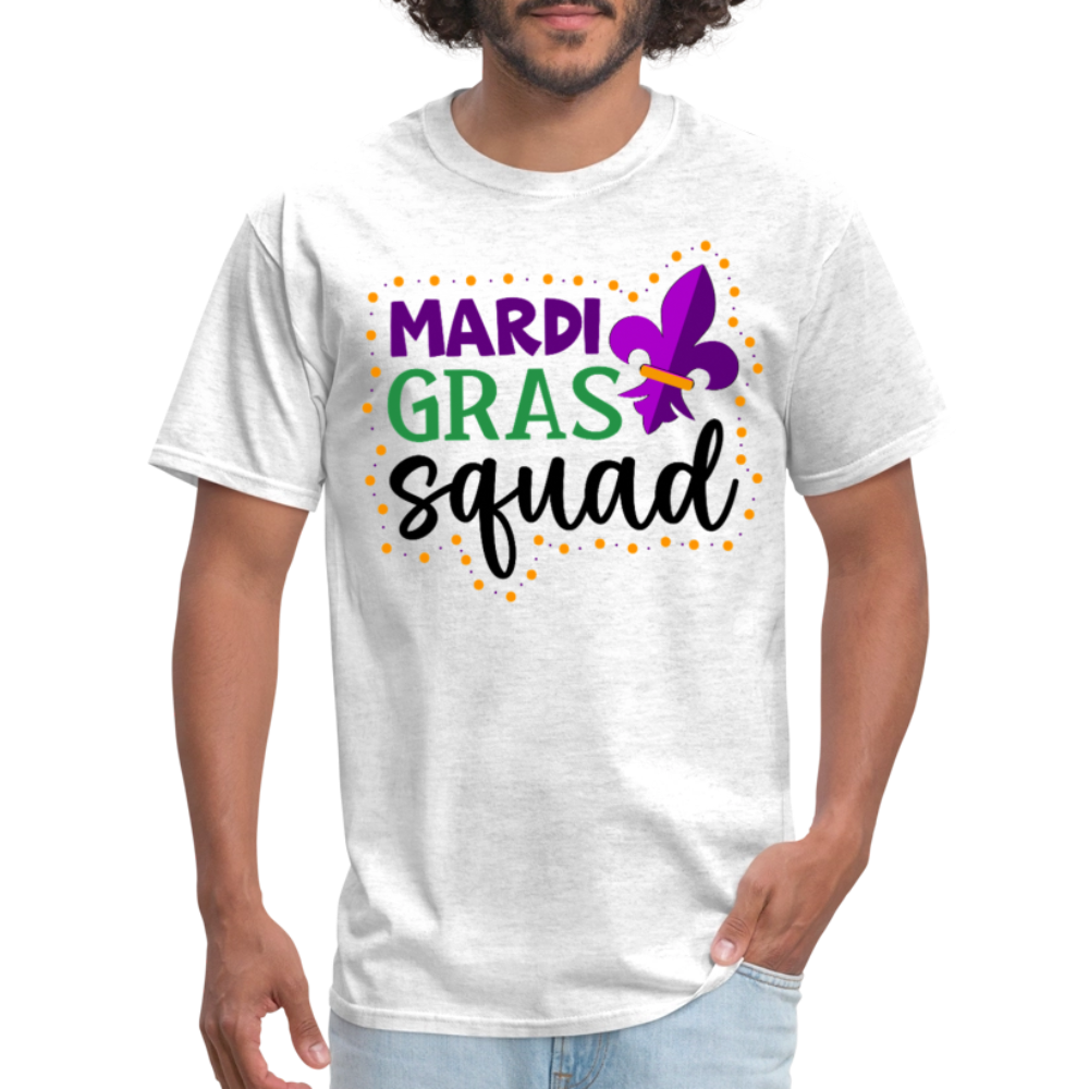 New Orleans festival Outfits Mardi Gras Squad Shirts For Women - light heather gray