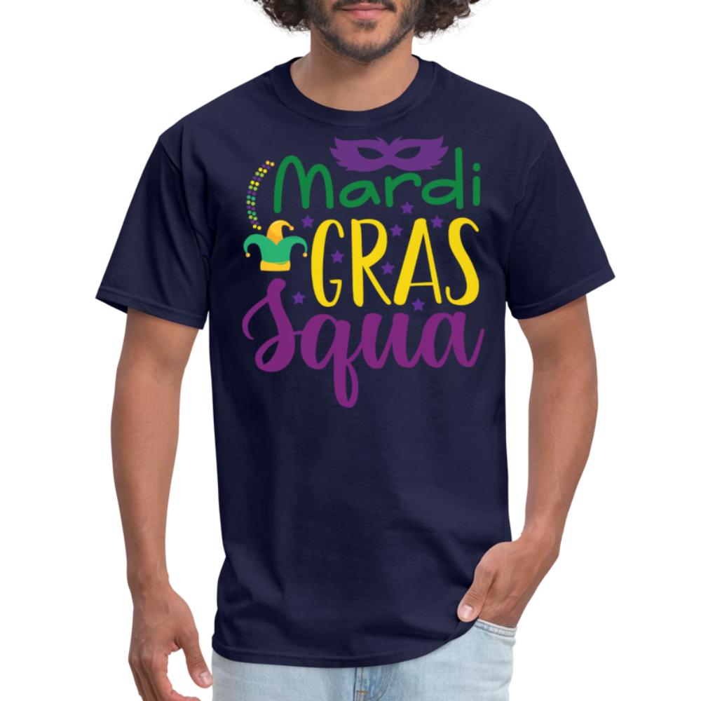 Mardi Gras Squad shirts For Groups New Orleans Party T-Shirt - navy