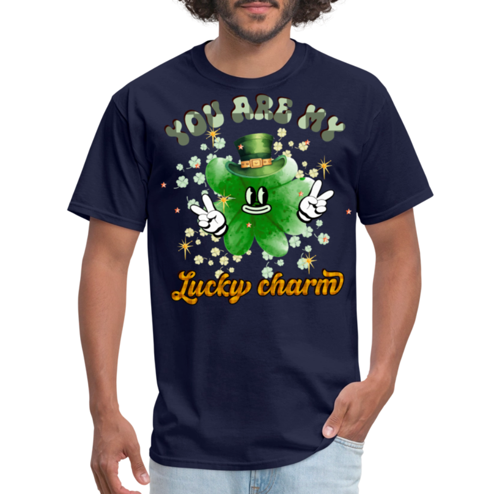 Funny St Patrick’s Day Lucky Charm T-Shirt - navy