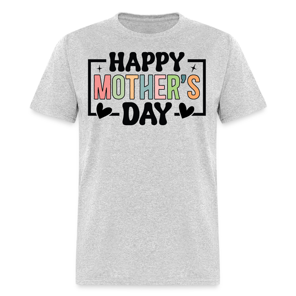 Retro Pastel Happy Mother's Day T-shirt - heather gray