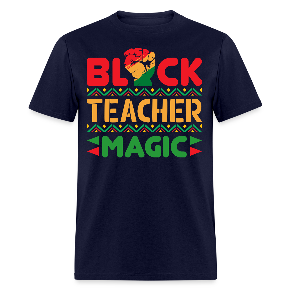 African American Educator Gifts Black Teacher Appreciation T-shirt - navy