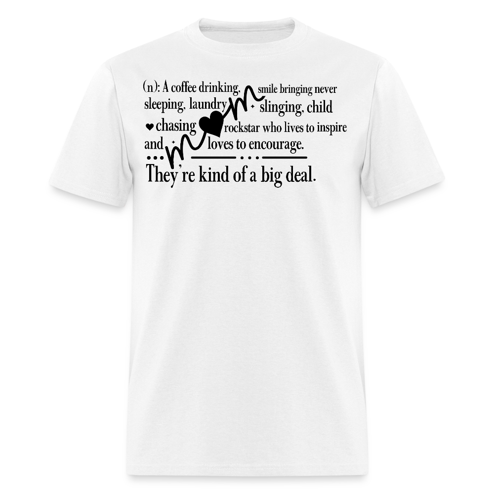 Coffee Drinking Mom Definition T-shirt - white