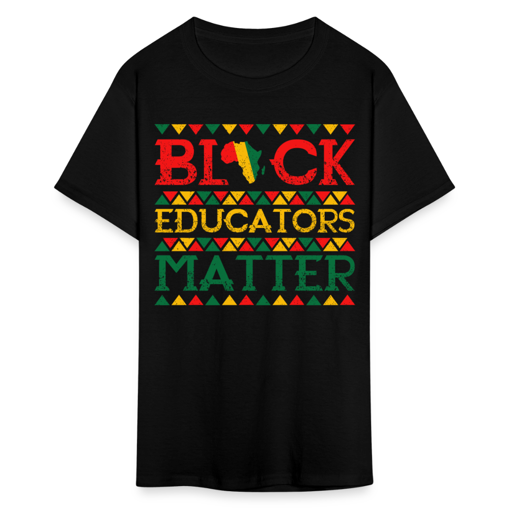 African Pride Gift For Teachers Black Educators Matter T-shirt - black