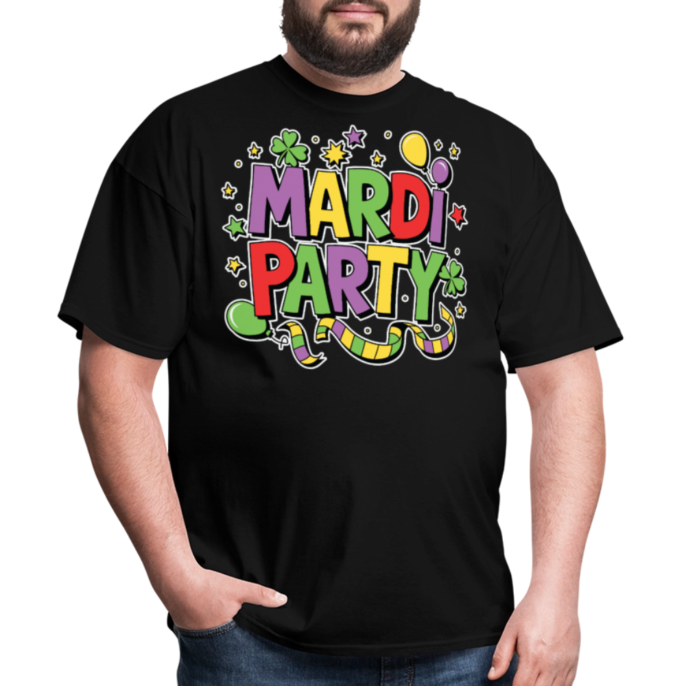 Mardi Gras Party Shirt For Men and Women New Orleans Festival T-shirt - black