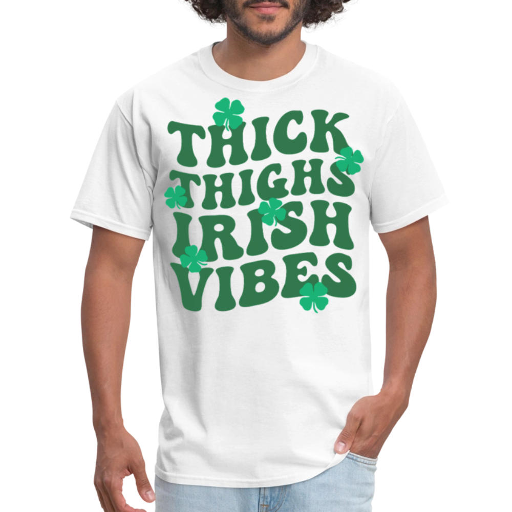 Thick thighs Irish Pride Funny St Patrick’s Day T-shirt - white