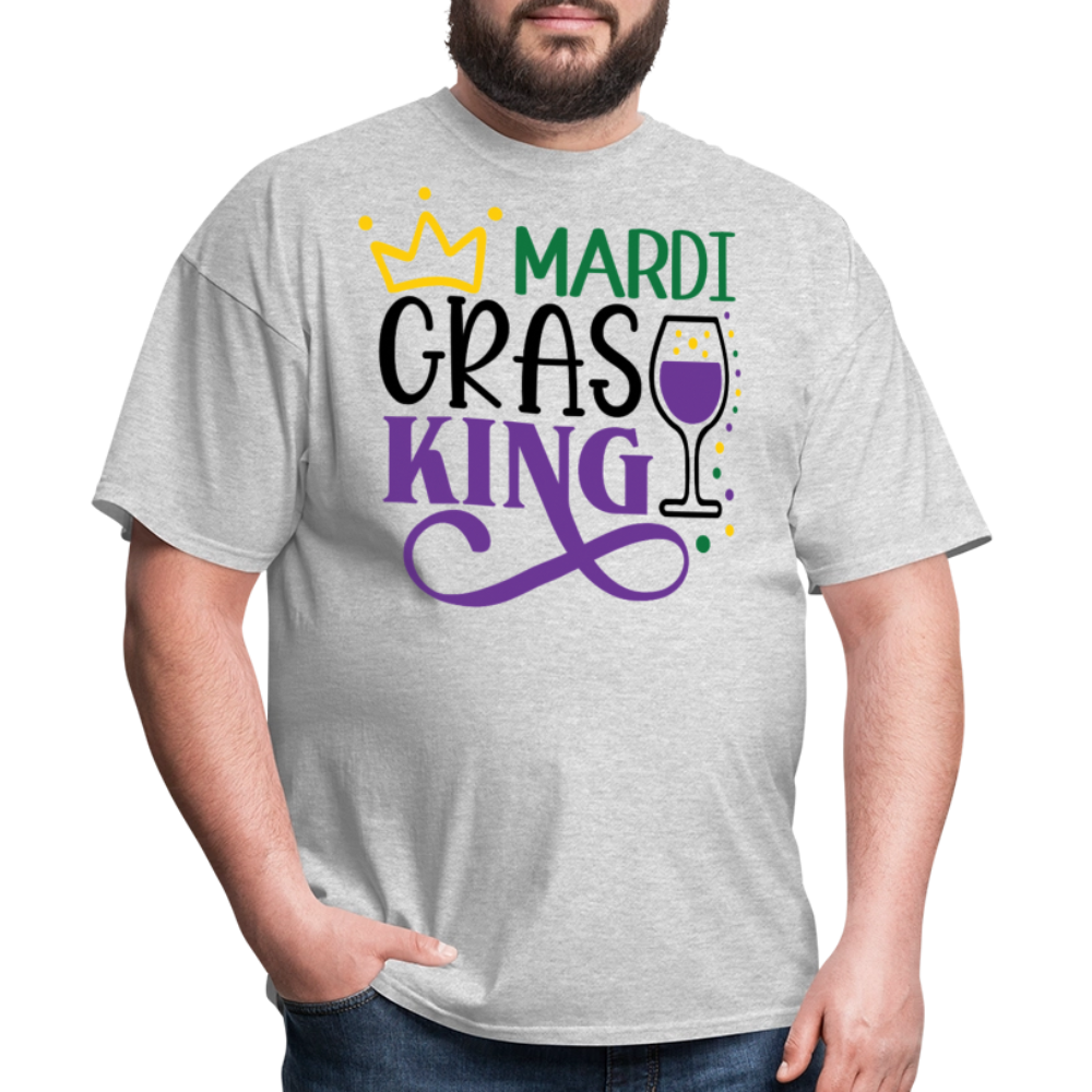 Funny Mardi Gras Party Outfit for Guys Mardi Gras Drinking T-shirt - heather gray