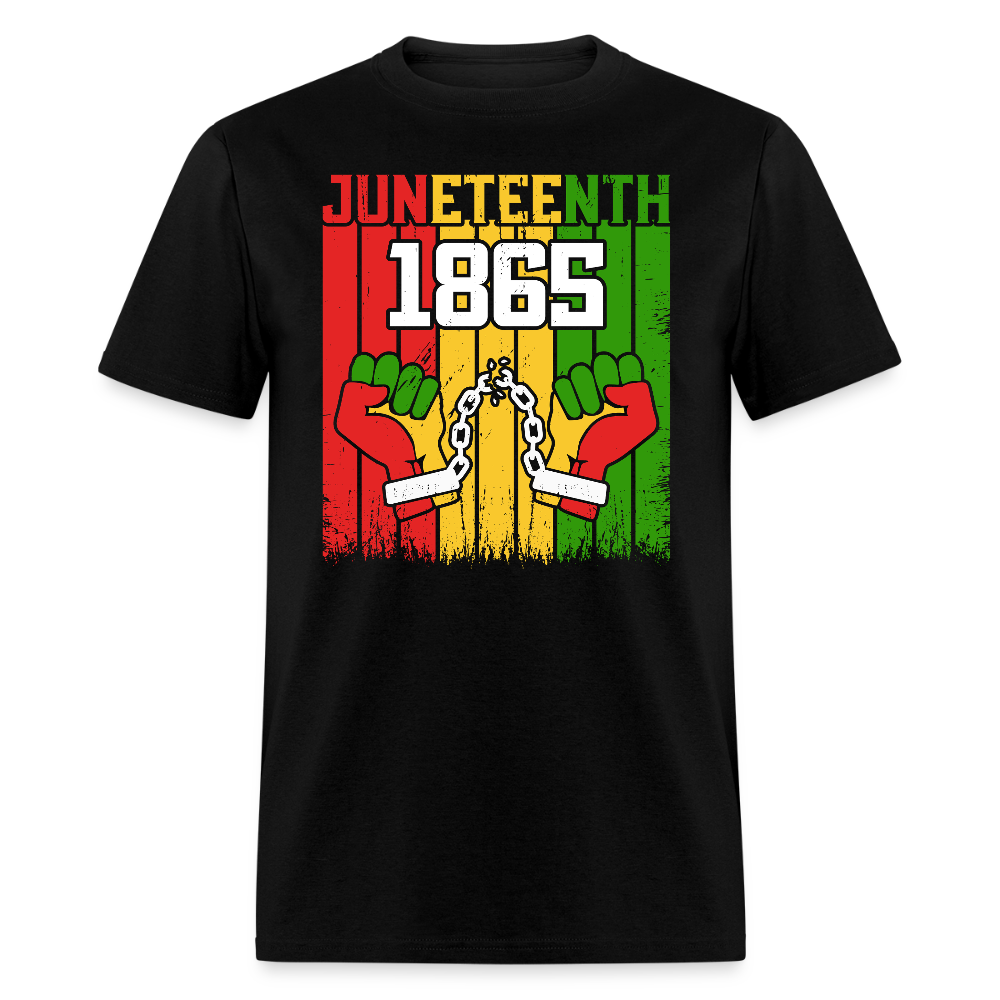 Juneteenth 1865 Shirt Black History Pride Unisex T-shirt - black