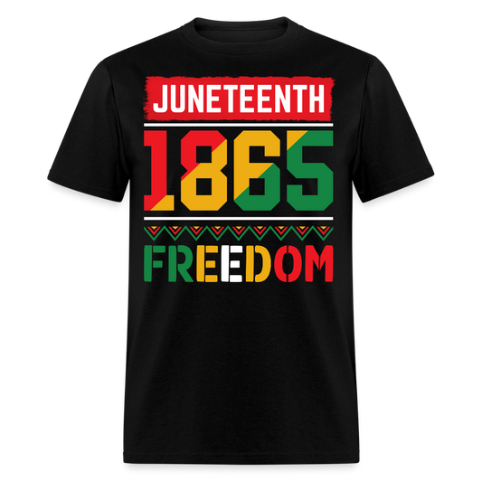 Juneteenth 1865 Freedom African American Pride T-shirt - black