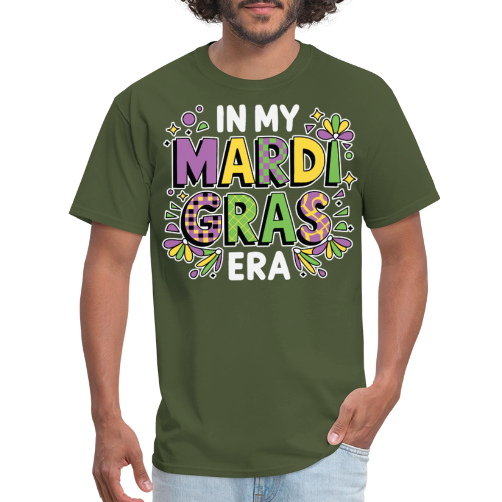 Mardi Gras Party Outfit For Women And Men Funny Mardi Gras T-shirt - military green