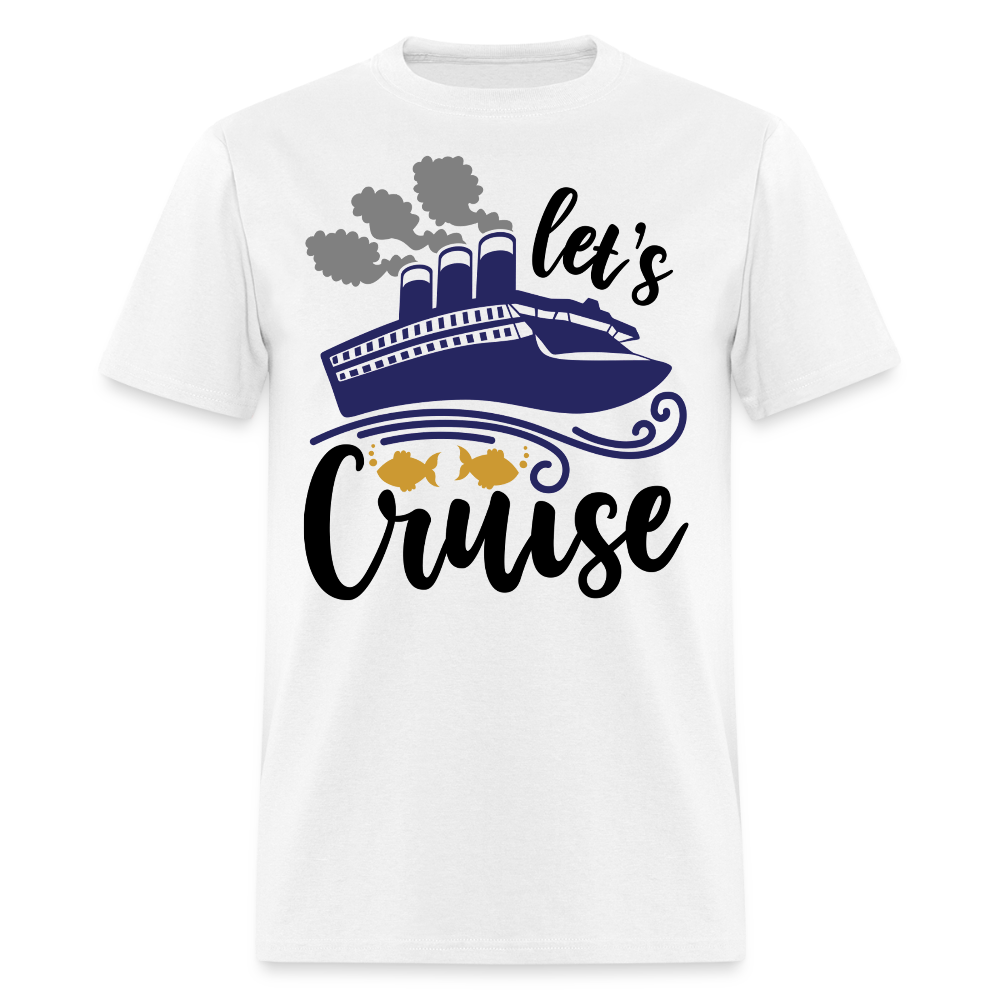 Let’s Cruise Nautical Travel T-shirt - white