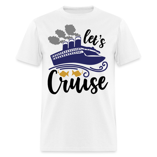 Let’s Cruise Nautical Travel T-shirt - white