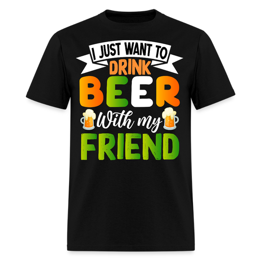 Best Gifts For Beer Lovers And Drinkers T-shirt - black